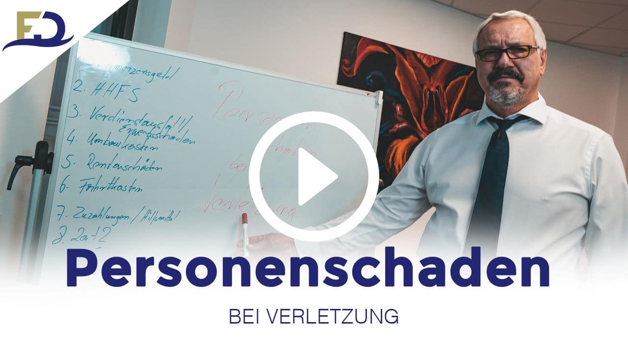 Personenschaden bei Verletzung - Youtube Video Fenderl & Dietrich