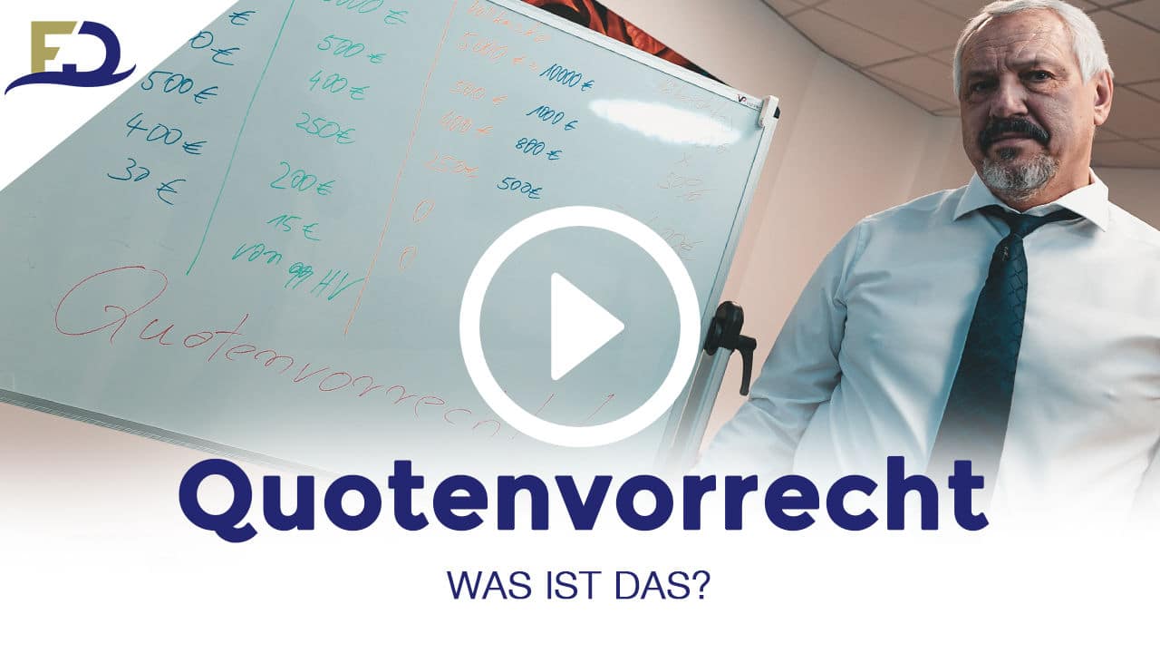 Quotenvorrecht - Was ist das? Youtube Video Fenderl & Dietrich